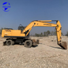 Excavadora de ruedas Hyundai R210 de segunda mano