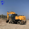 Excavadora de ruedas Hyundai R210 de segunda mano