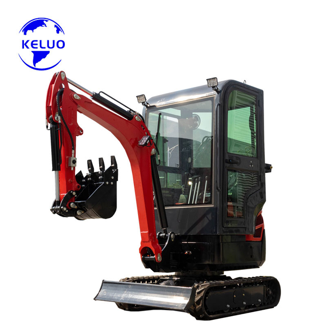 Miniexcavadora hidráulica de 1,8 toneladas con motor y cabina Kubota